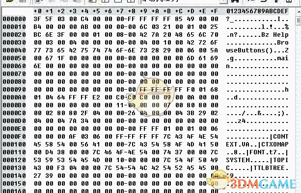 Bz1621.lzh(二进制编辑器)1.62