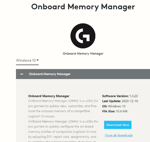 罗技OnboardMemoryManager最新版