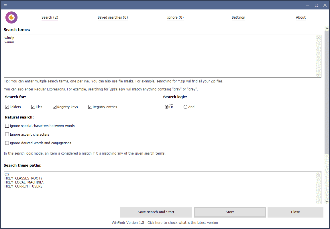 WinFindr1.5.0便携版