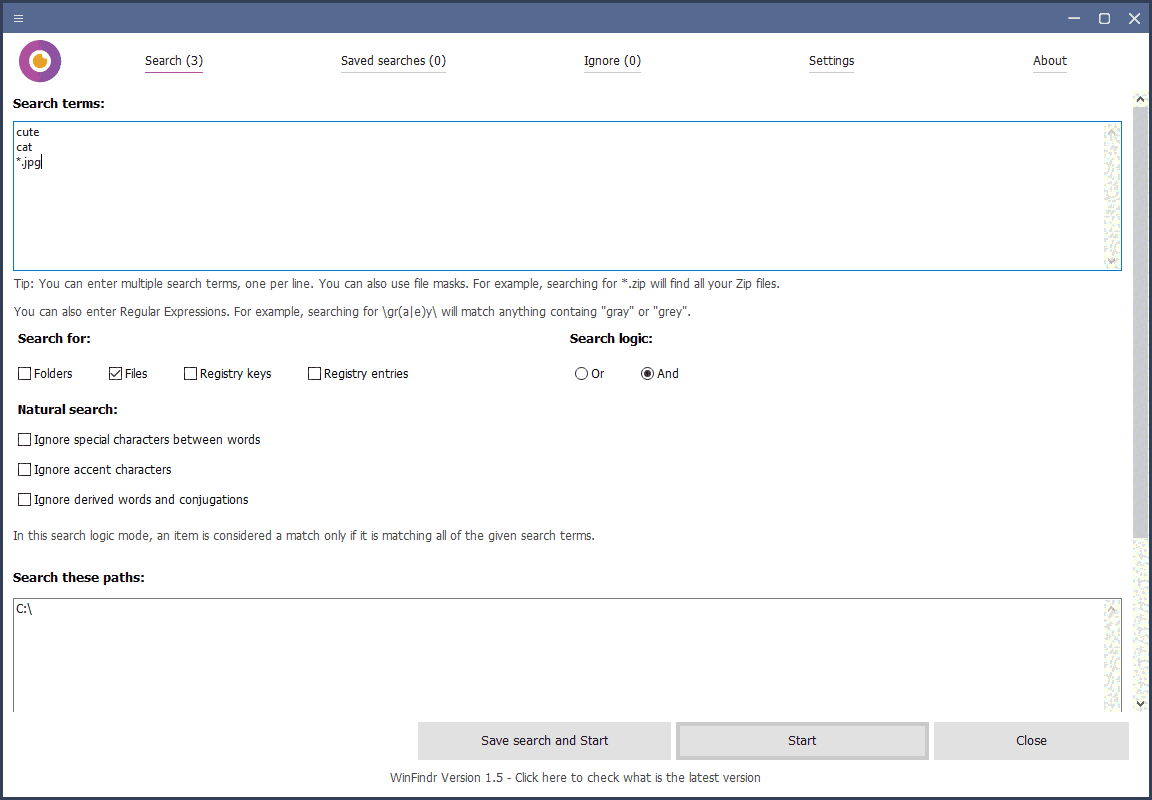 WinFindr1.5.0便携版