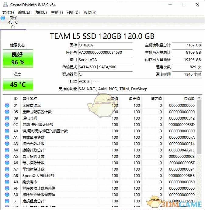 CrystalDiskInfo(硬盘信息检测工具)v9.4.4