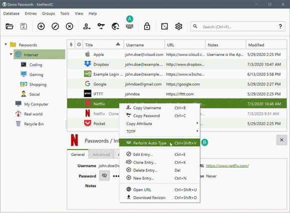 KeePassXC-2.6.6-32位便携版