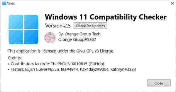 Windows 11 Compatibility Checker(win11升级检测工具)