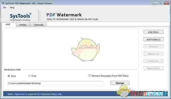 SysTools PDF Watermarkv4.0