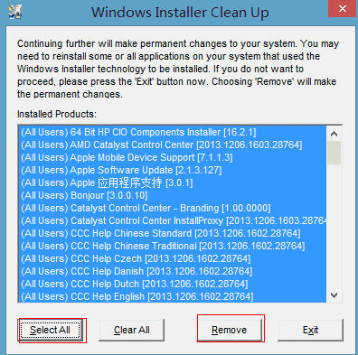 Windows Installer CleanUp Utility中文版