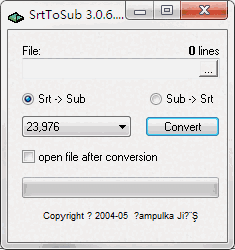 SrtToSub3.0