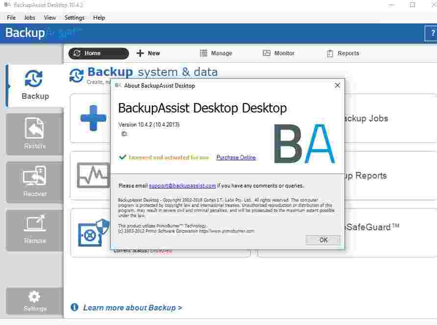 BackupAssist Desktopv10.5.0
