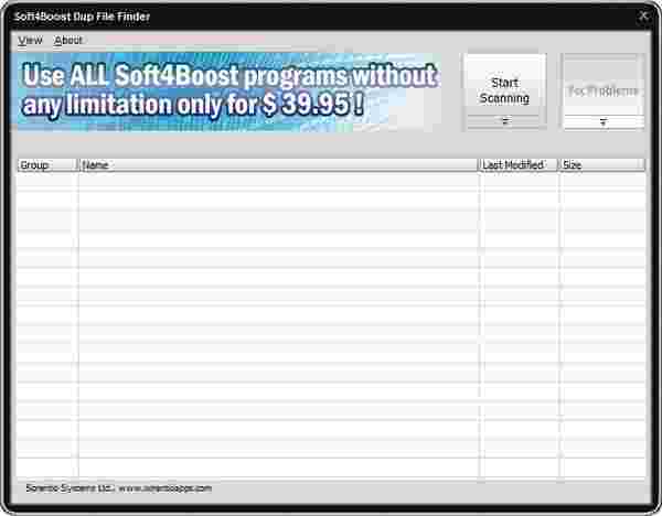 《Soft4Boost Dup File Finder》重复文件清理器
