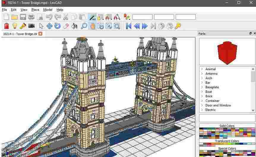 LeoCAD虚拟乐高模型创建工具v18.01