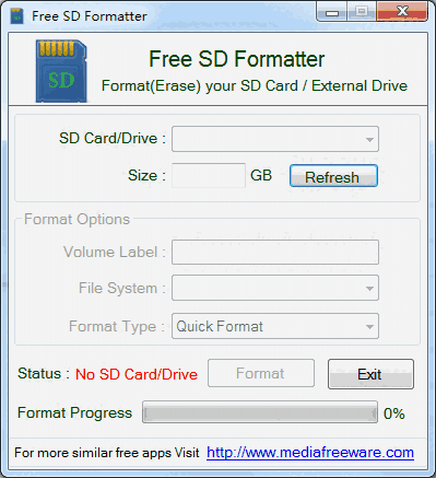 Free SD Formatterv1.1