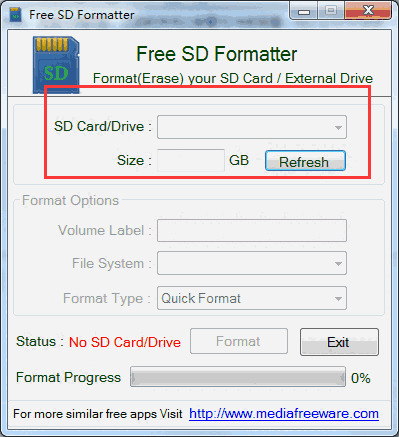 Free SD Formatterv1.1