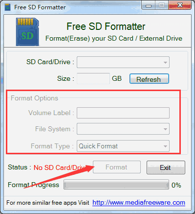 Free SD Formatterv1.1