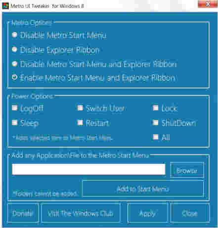 Metro UI Tweaker Tool1.0