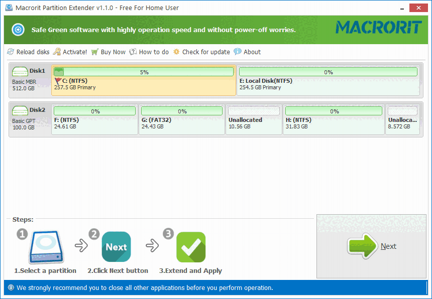 Macrorit Partition Extender2.3.1-便携版