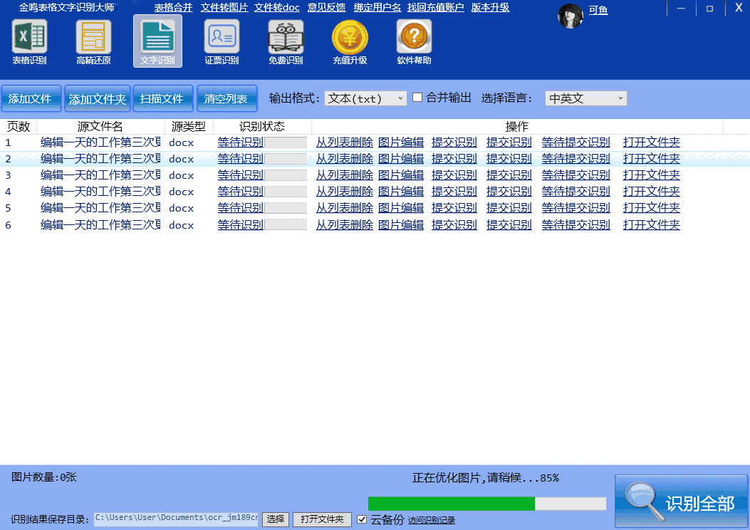 金鸣表格文字识别大师32位5.66.1