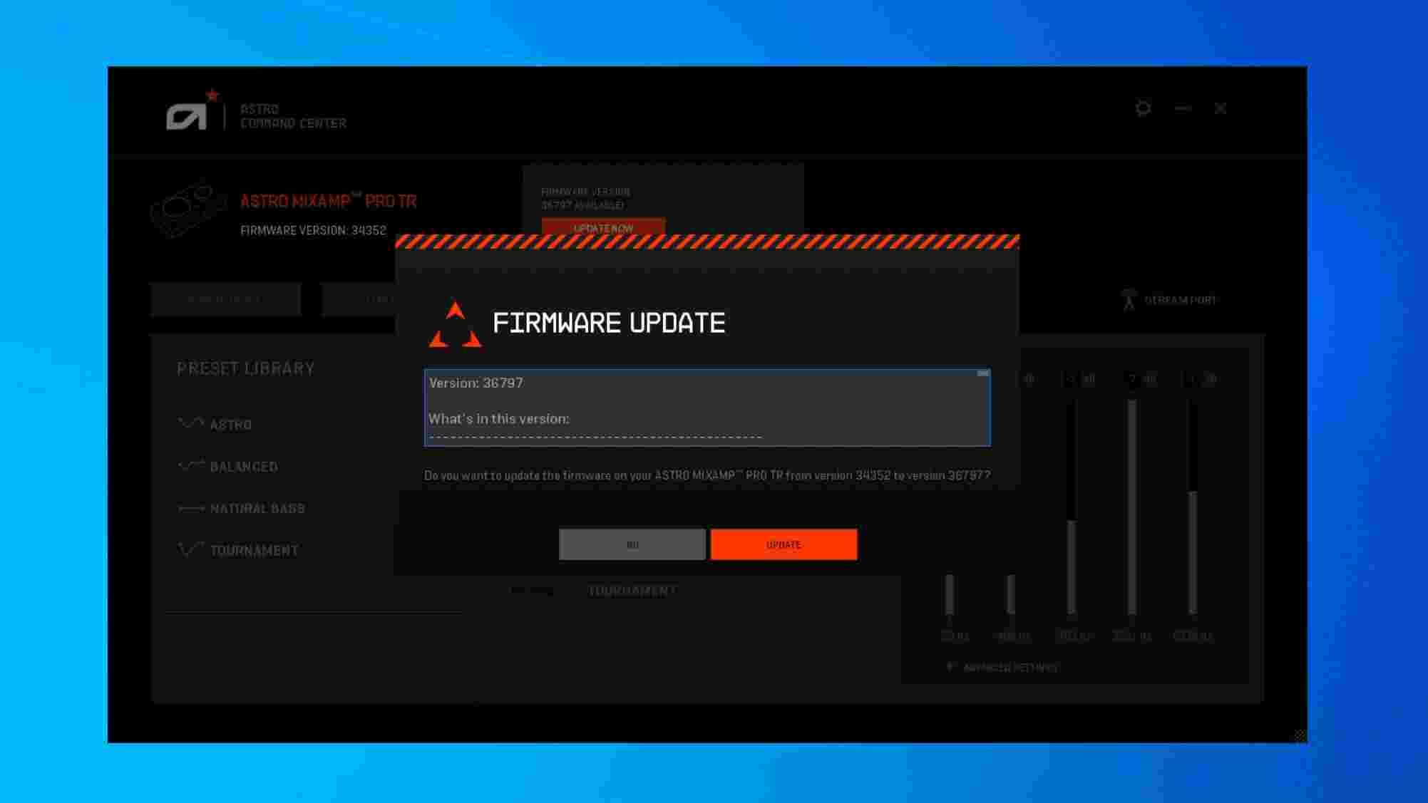 Astro Firmware Update4113