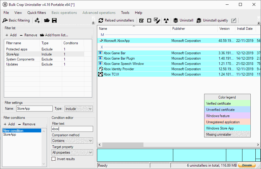 Bulk Crap Uninstaller5.7-便携版