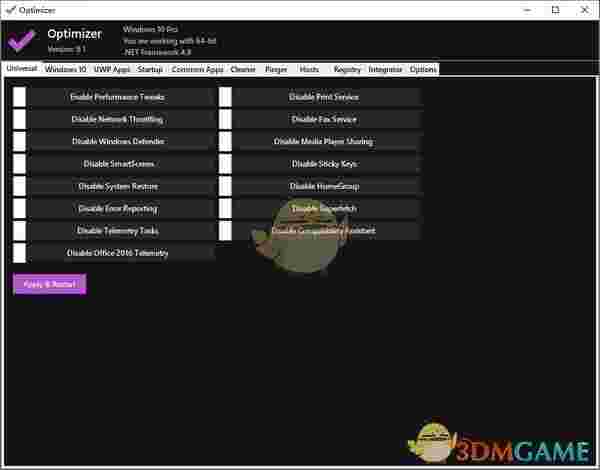 Optimizer(系统优化清理工具)v10.7