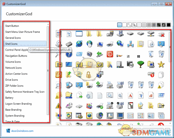 自定义系统图标软件(CustomizerGod)v1.7.6.1