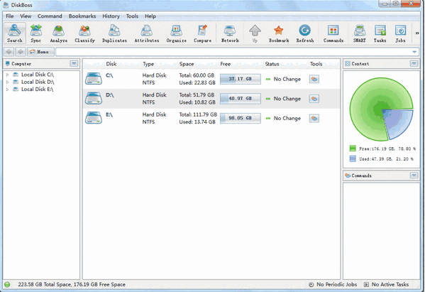 《DiskBoss》硬盘空间分析软件