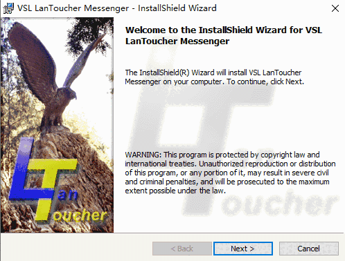 VSL LanToucher Network Messeng