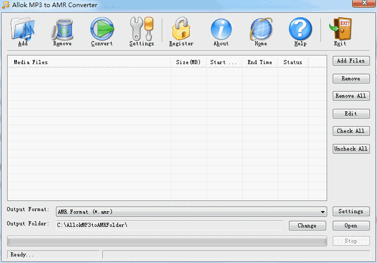 Allok MP3 to AMR Converter3.0