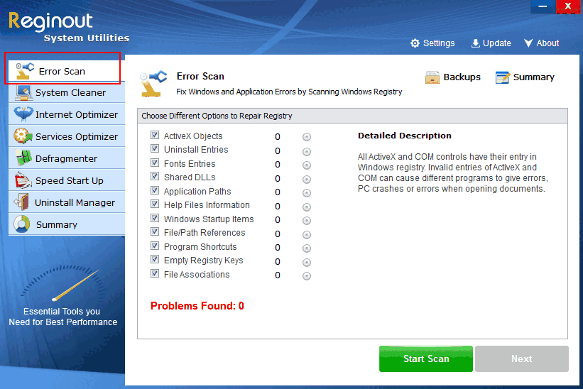 RegInOut System Utilities