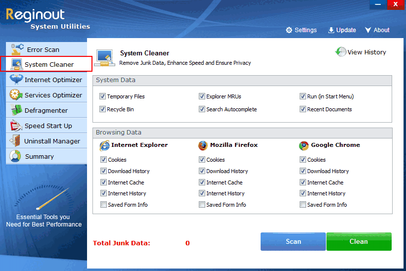 RegInOut System Utilities