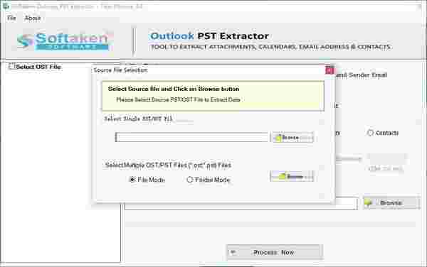 Softaken Outlook PST Extractor3.0