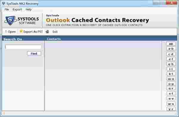 SysTools Outlook Cached Contacts Recovery(邮箱处理工具)