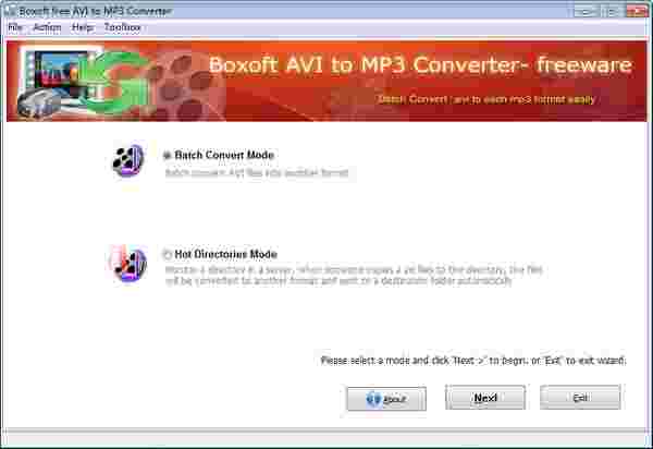Boxoft free AVI to MP3 Converter1.0