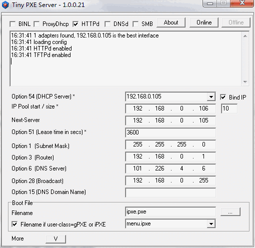 Tiny PXE Server1.0