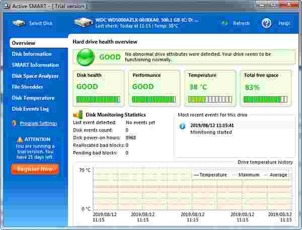 Active SMART(硬盘监视工具)v2.10.3.170