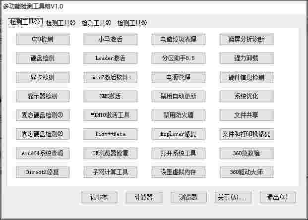 多功能检测工具箱正版