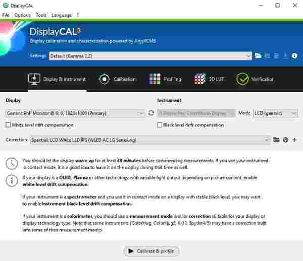 《DisplayCAL显示器校色软件》官方版
