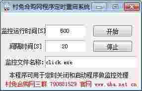 村兔合购网程序定时重启系统v1.0