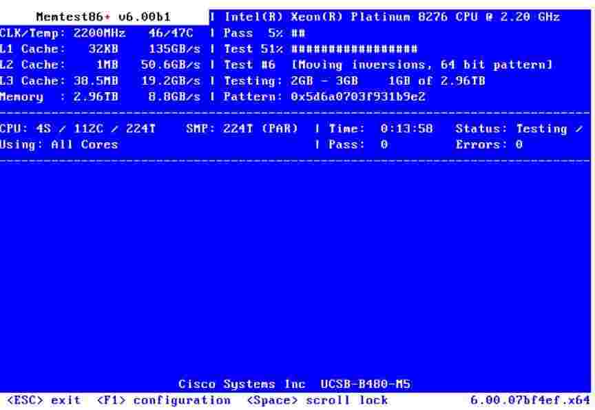 memtest内存检测v7.20