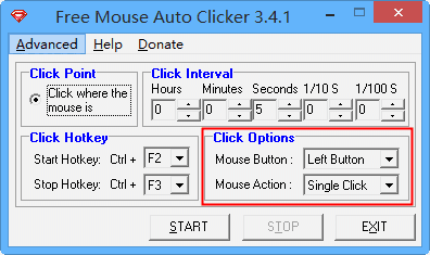 Free Mouse Auto ClickerV3.4.1