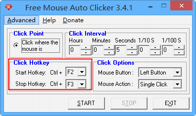 Free Mouse Auto ClickerV3.4.1