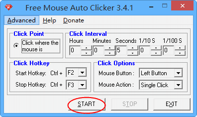 Free Mouse Auto ClickerV3.4.1