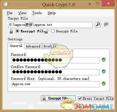 文件加密解密工具Quick CryptV1.0