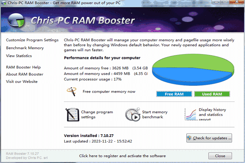 Chris-PC RAM Booster64位7.12.18