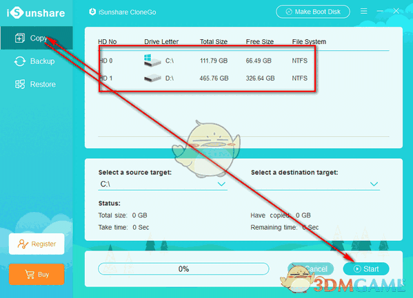 iSunshare CloneGo(系统备份还原工具)v3.0.3.8
