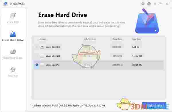 TS DataWiper(数据彻底删除软件)v2.0