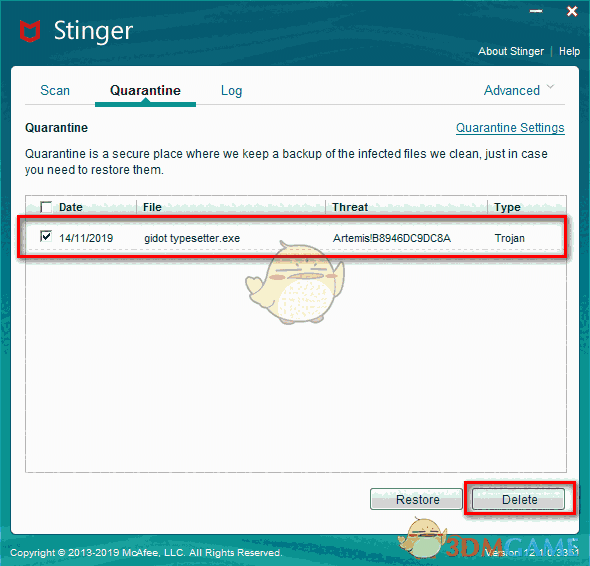 McAfee Stinger Raptor(迈克菲杀毒软件)v12.2.0.396