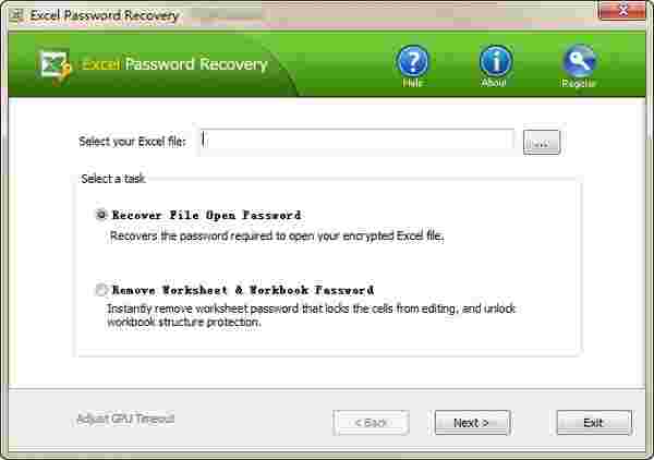 Top Excel Password Recovery(excel密码恢复工具)