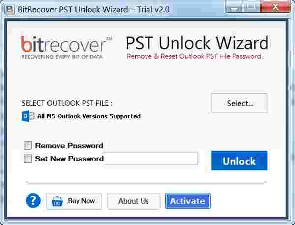 BitRecover PST Unlock Wizard(pst文件密码解锁工具)