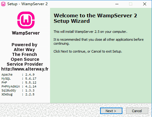 WampServer v1.6.1.33