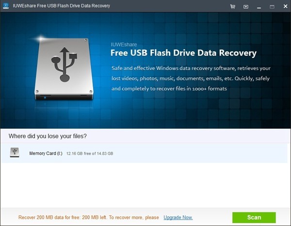 IUWEshare Free USB Flash Drive Data Recovery最新版