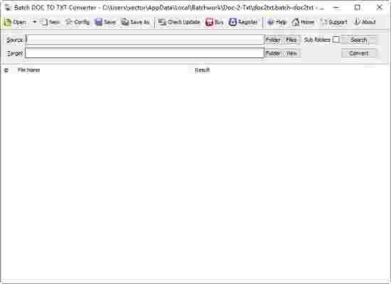 Batch DOC to TXT Converter2022
